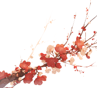 梅花创意设计插画
