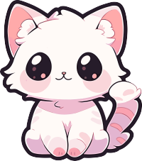 猫咪贴纸可爱素材