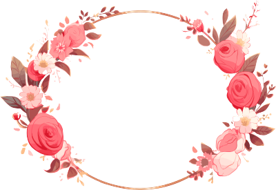 粉色花环PNG素材