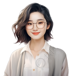 人像老师插画设计