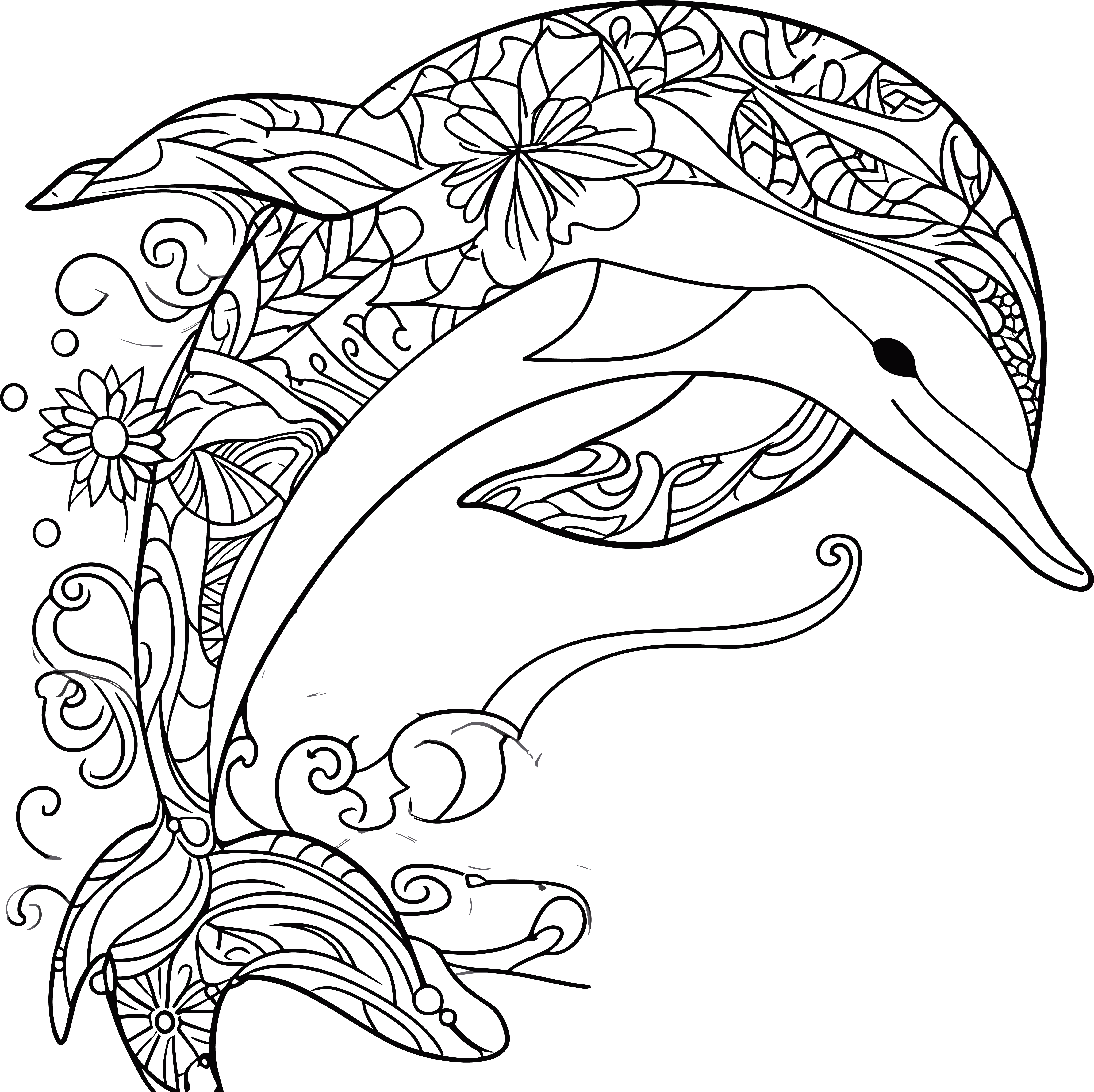 可爱海豚商业图形素材