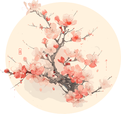 梅花商业设计插图