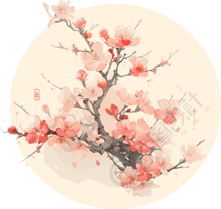 梅花商业设计插图