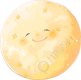 月亮创意图形设计素材