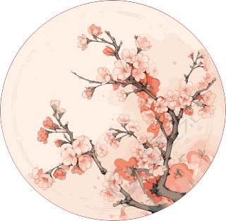梅花创意设计素材