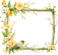 绿色边框插画设计素材