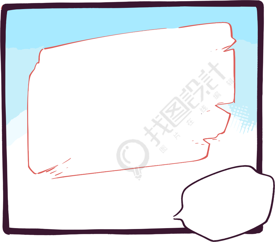 对话框透明背景素材