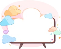 对话框卡通云彩色插图