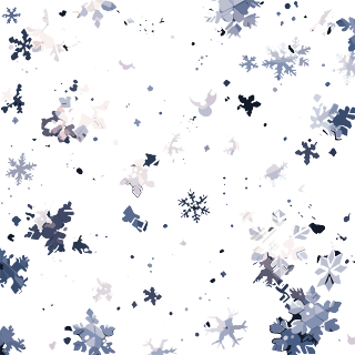 雪景雪花创意插图