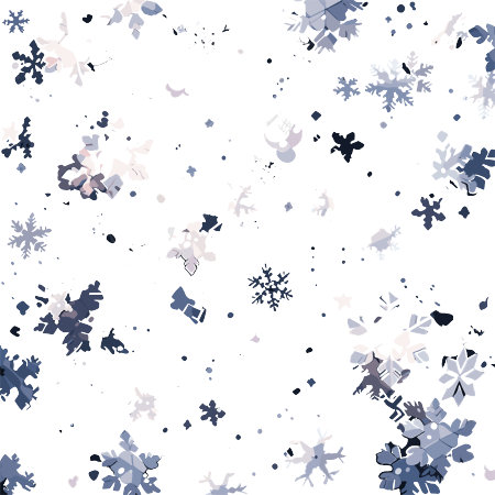 雪景雪花创意插图