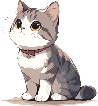 卡通猫图案素材