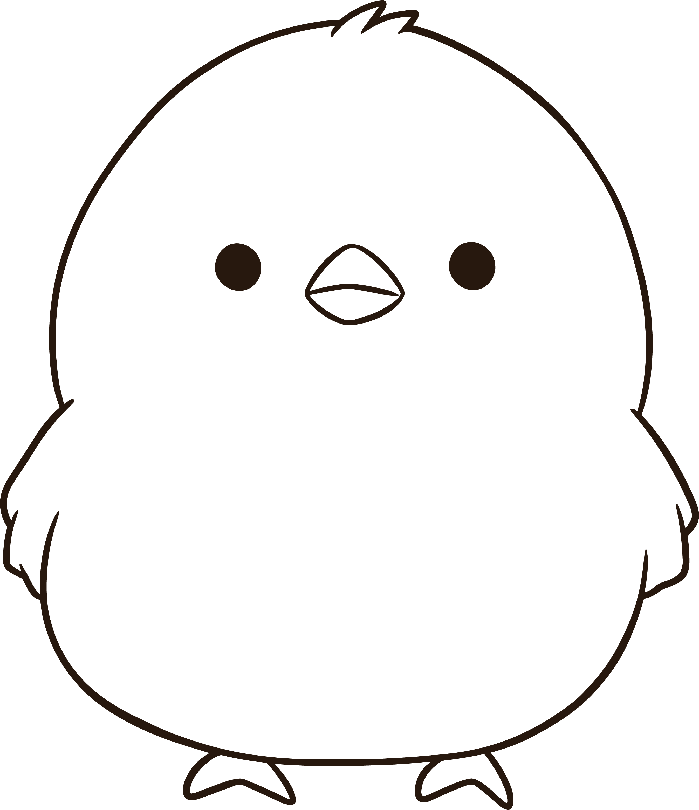 小鸡简笔画