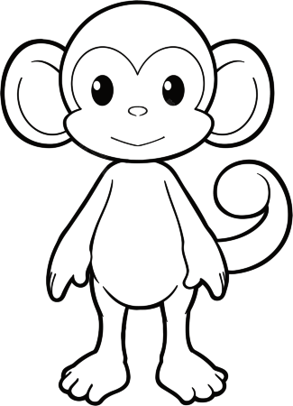 猴子简笔画