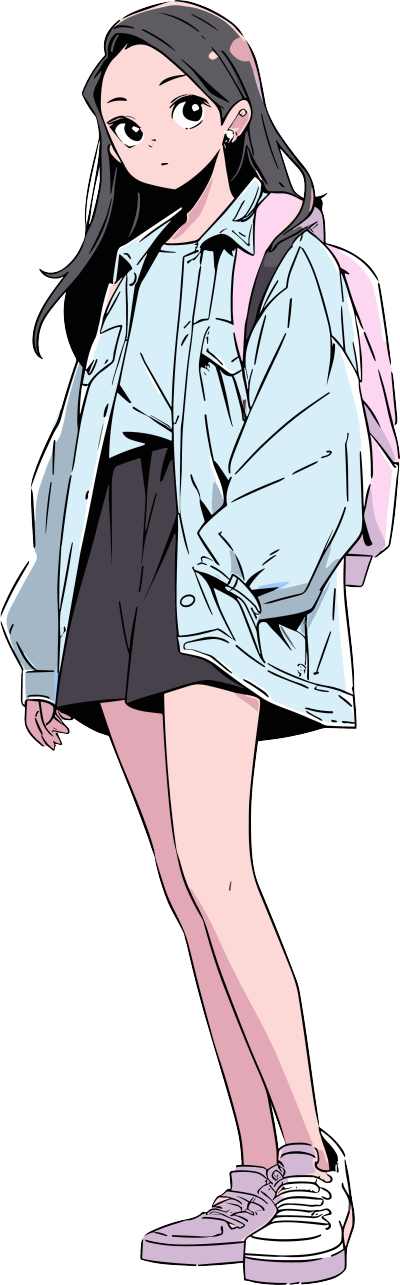 漫画女孩商用插画