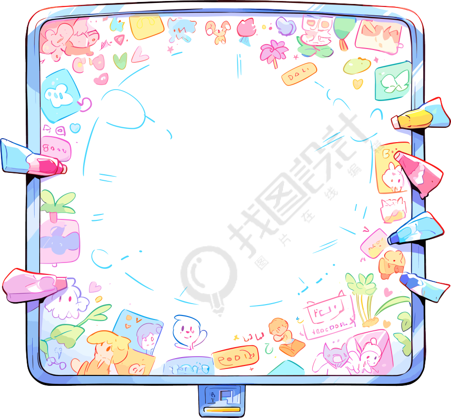 白板可商用插画素材