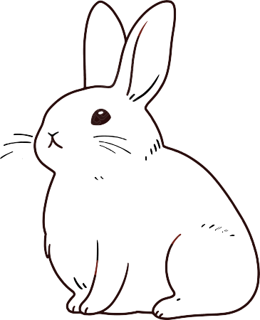 小白兔简笔画