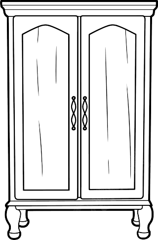 柜子效果图插画