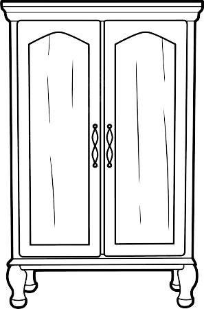 柜子效果图插画