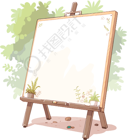 白板商业可用插图