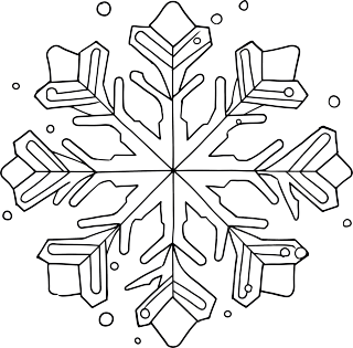 雪花简笔画