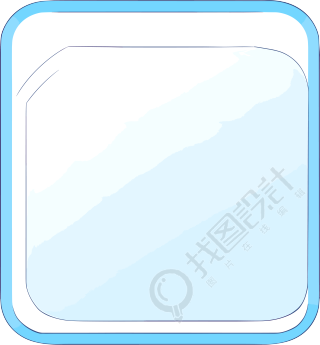 蓝色对话框图形设计元素