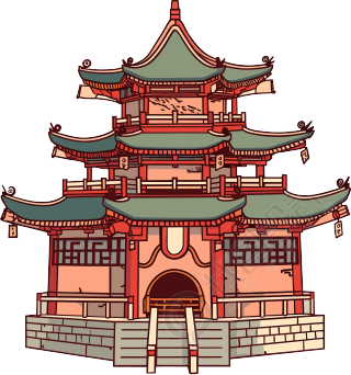 国风阁楼元素