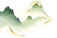 国潮风山脉图形设计抽象插画
