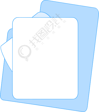 蓝色对话框可商用素材
