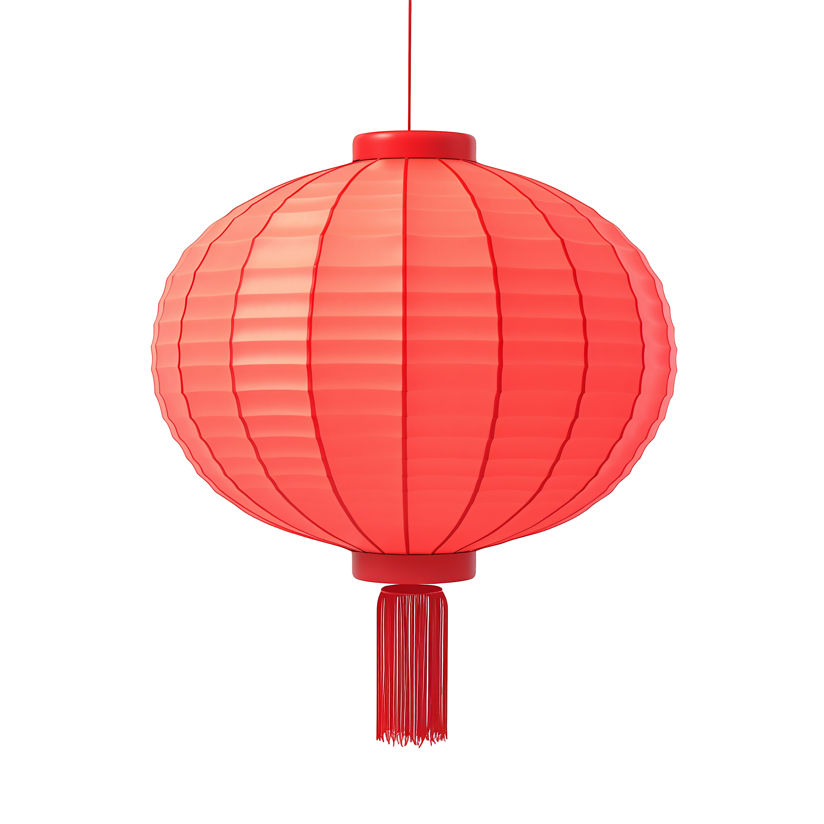 3D红灯笼透明背景插画