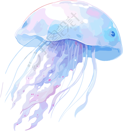 水母插画设计素材