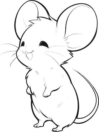 小老鼠简笔画
