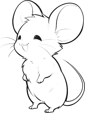 小老鼠简笔画