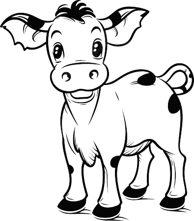 小牛简笔画