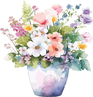 水彩花卉高清图形素材