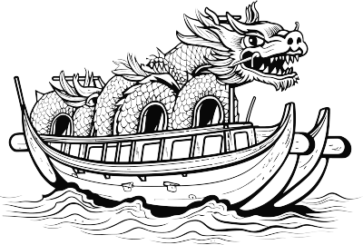 龙舟简笔画