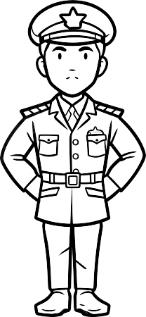 军人简笔画