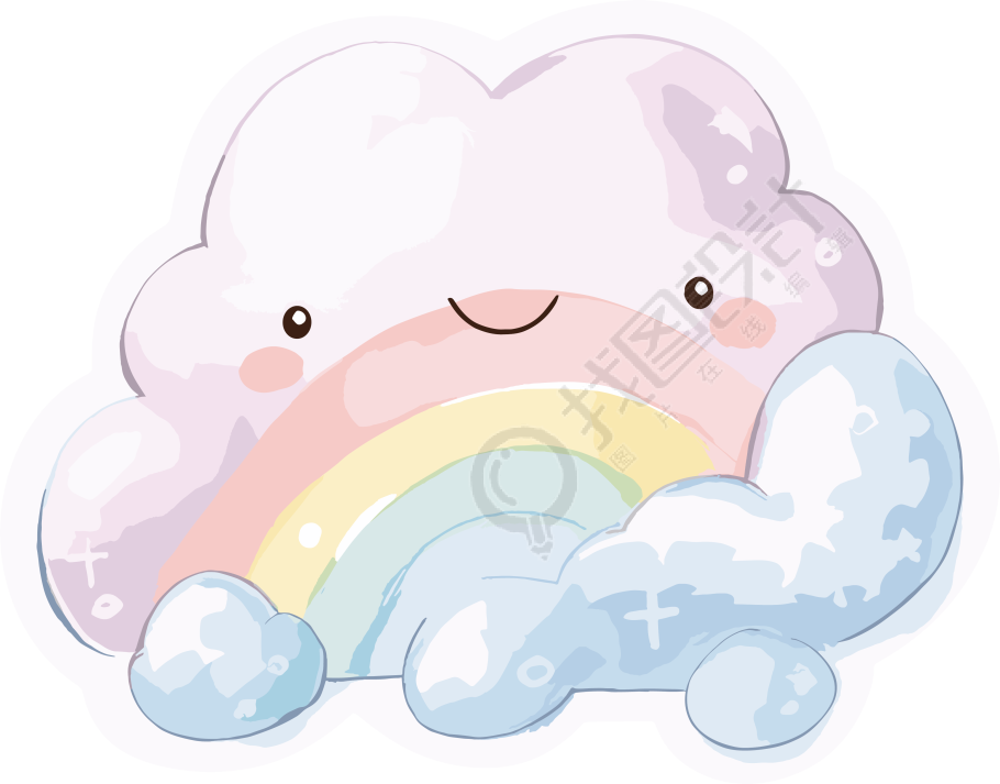 彩虹白云插图