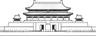 天安门的简笔画
