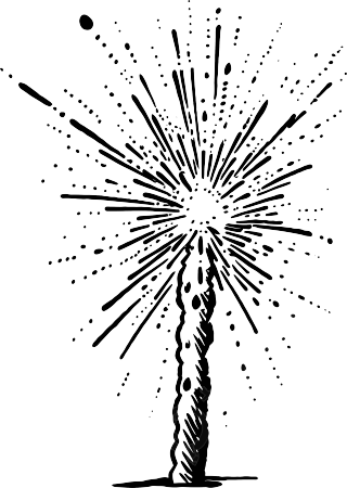 烟花简笔画