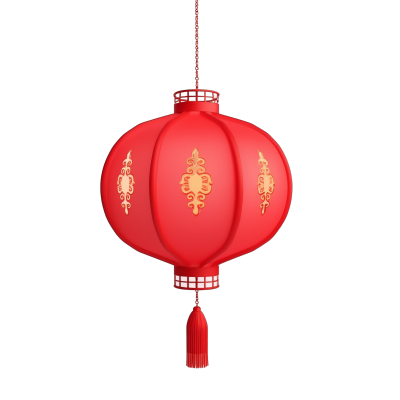 3D红灯笼设计元素