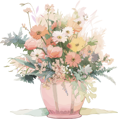 水彩花卉PNG图形素材