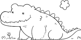 鳄鱼简笔画