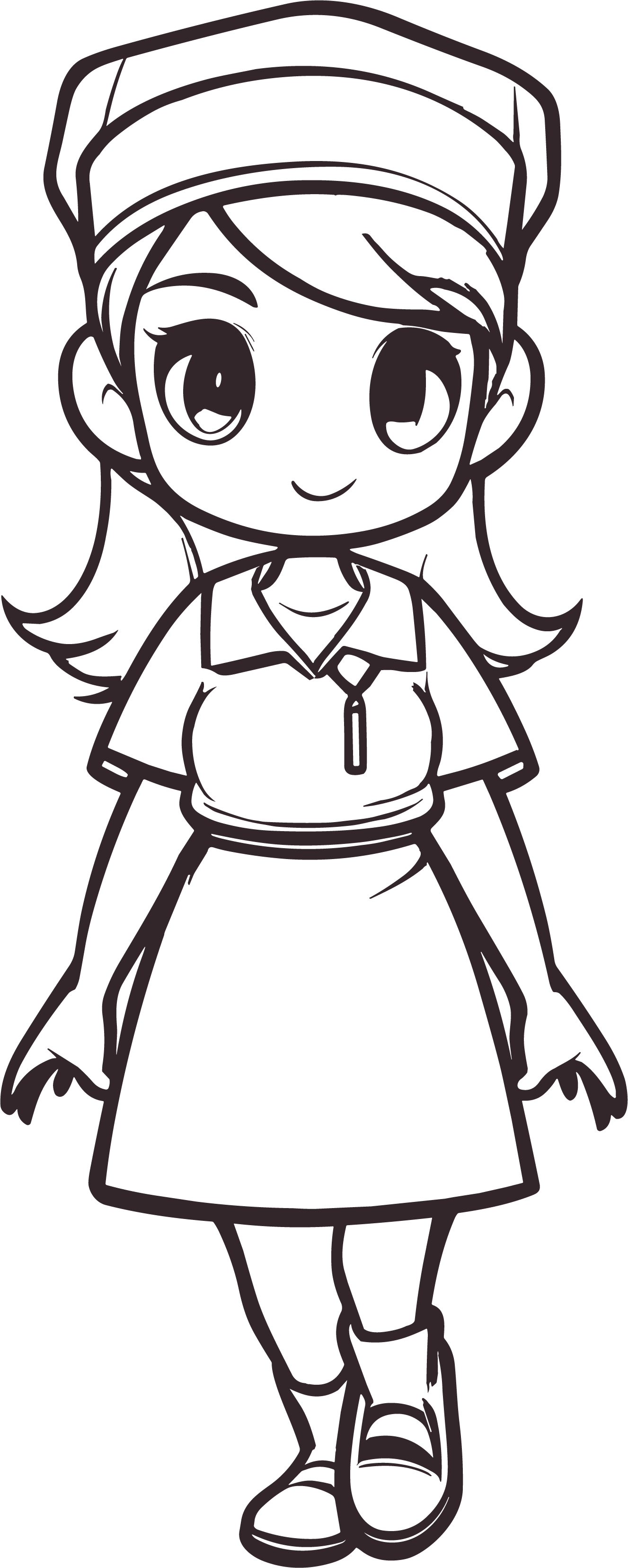 护士简笔画