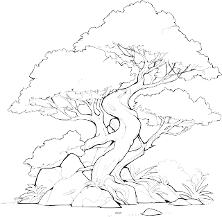 风景简笔画