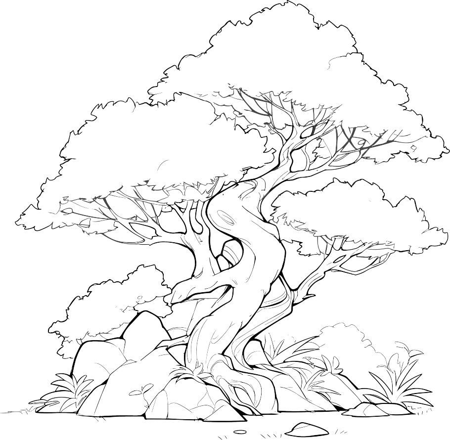 风景简笔画