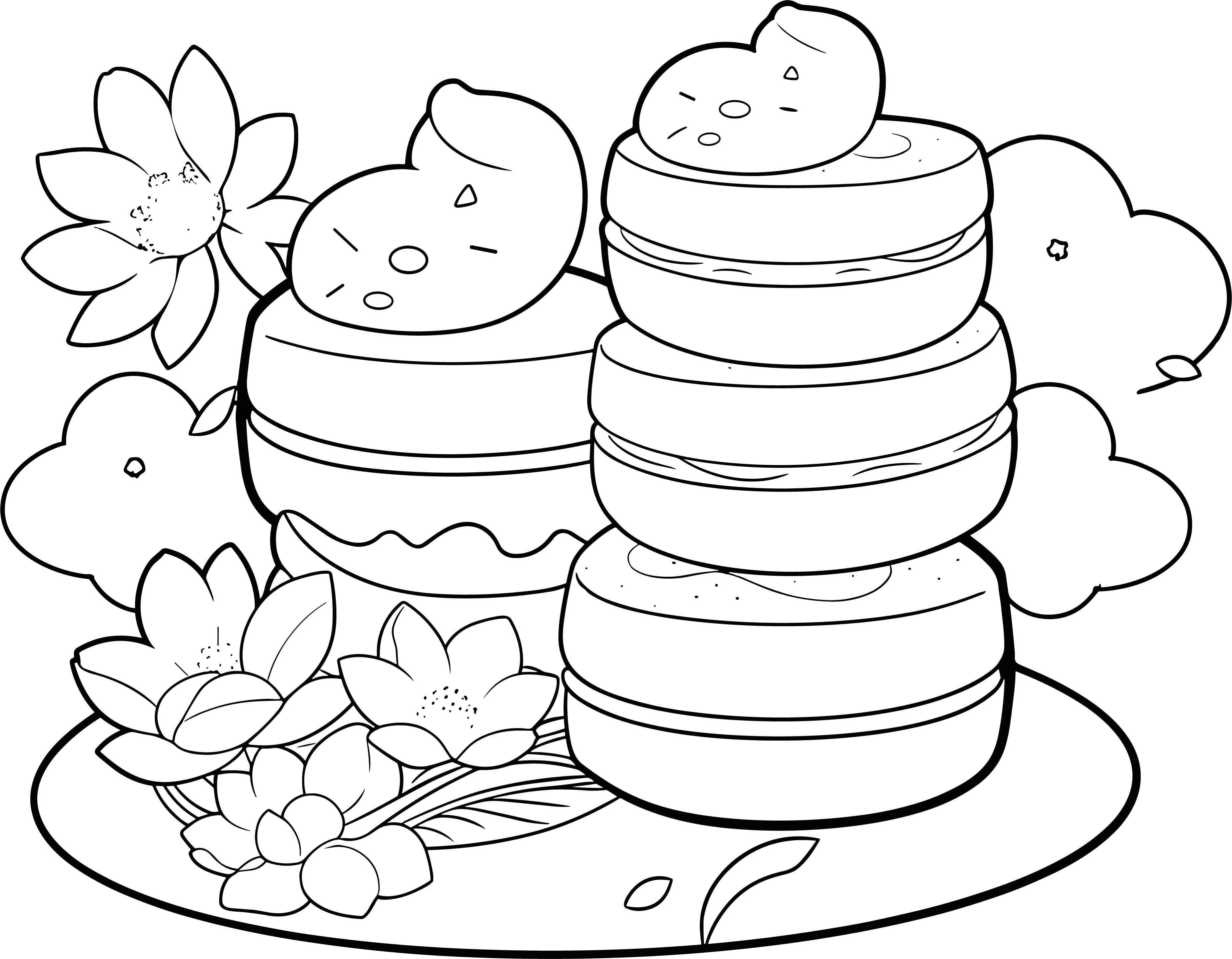中秋节月饼简笔画
