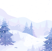 雪景透明背景素材