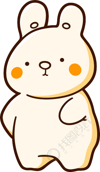 卡通动物插图素材
