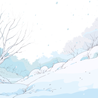 雪景商业插画设计