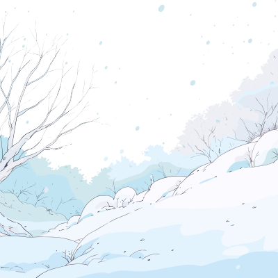 雪景商业插画设计